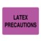 Nevs Latex Precaution 2-7/16" x 3-1/4" Lavender w/Black CS-5447 - alternate 1